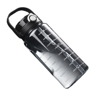 Sports Water Bottle Large Capacity With Handle And Straw Graduated Scale Portable Fitness Use - Product Image 2