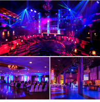 Projecteur professionnel 36W RGB LED effet lumière de scène Disco Light KTV Bar Party DJ Decor Projecteur de piste de danse à commande vocale