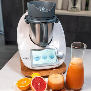 Rezeptheft Entsafter Orangenpresse Elektrisch Zitruspresse Dampfentsafter Granatapfelpresse Fur Vorwerk Thermomix TM5 <span class=keywords><strong>TM6</strong></span> - Product Image 1