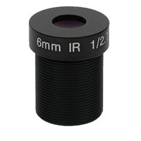 Lensa Visi Mesin 3MP 6mm M12 Mount 1/2.7 Inch F2.0 Distorsi Rendah Fokus Tetap Lensa Kamera Industri
