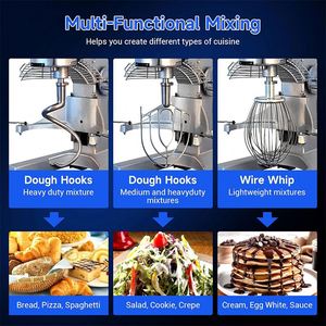 Haute qualité AK-B20 <span class=keywords><strong>professionnel</strong></span> alimentaire pâte à Pizza mélangeur planétaire Machine boulangerie 8Kg 10Kg mélangeur de pâte - Product Image 4