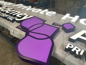 Letrero de letras de construcción Letras de canal de día/noche personalizadas Letreros de negocios iluminados en negro/blanco - Product Image 4