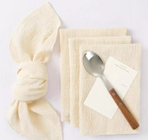 Chất Lượng Cao Tùy Chỉnh Đa Màu Sắc Thân Thiện Với Môi Bông Khăn Ăn Nhà Hàng Cá Nhân Bữa Ăn Tối Dệt Khăn Ăn Vải - Product Image 5