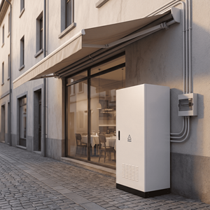 Armoire de stockage solaire tout-en-un OEM personnalisée à faible perte de puissance 12 kW 45 kWh LiFePO4 51,2 V avec boîtier robuste en acier pour maison, village, balcon - Product Image 4
