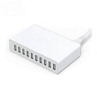 Station de charge pour smartphone 5V 12A, tête de charge 10 ports 60W haute puissance, chargeur multi-ports USB pour téléphone portable