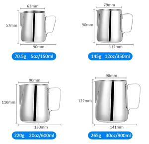 Stainless Steel <strong>Latte</strong> <strong>Art</strong> Pen Flower Needle Espresso Cappuccino Frothing <strong>Jug</strong> Milk Frothing Pitcher With Fancy Stitch - Product Image 4