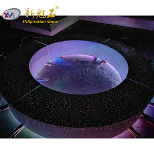 New Stone Building Materials Round Translucent <b>Cement</b> Bench With Tree Pit XMS006 Custom Starry Sky Prefabricated Concrete - Product Image 1