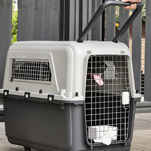 Più dimensioni disponibili porta durevole PP materiale di grandi dimensioni cane da compagnia Air scatola da viaggio con ruote - Product Image 5