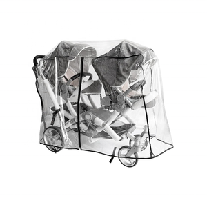 Đôi xe đẩy mưa che mưa che cho đôi song song Xe đẩy kích thước lớn phổ mưa và gió che - Product Image 1