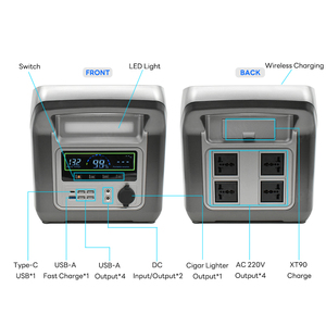 Batterie au lithium de qualité supérieure, pleine capacité, station d'alimentation portable, générateur solaire portable 110v 220v AC, <span class=keywords><strong>prix</strong></span> pour les distributeurs avec CE - Product Image 5