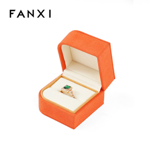 Caja de Almacenamiento de Anillos de Lujo FANXI, Caja de Regalo de Microfibra, Organizador de Joyería, Estuche de Exhibición, Estuche para Guardar Anillos - Product Image 2