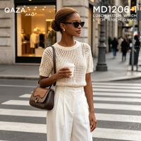 Ensemble de sacs à main pour femme QAZA en cuir PU, avec rabat à points de surpiqûre ondulés, fermoir anneau bicolore, poignée supérieure et bandoulière, multi-positions, vente en gros