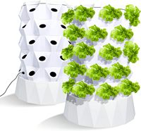 Système de culture hydroponique verticale 2024, très demandé, avec PVC de qualité alimentaire pour l'agriculture intérieure à domicile, facile à utiliser