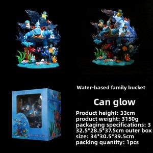 Figuras Pokémon de Agua, Fuego y Hierba, <span class=keywords><strong>Charizard</strong></span>, Squirtle, Mewtwo, Set Completo, Evoluciones Brillantes, Serie Familiar, <span class=keywords><strong>Figura</strong></span> de PVC - Product Image 3