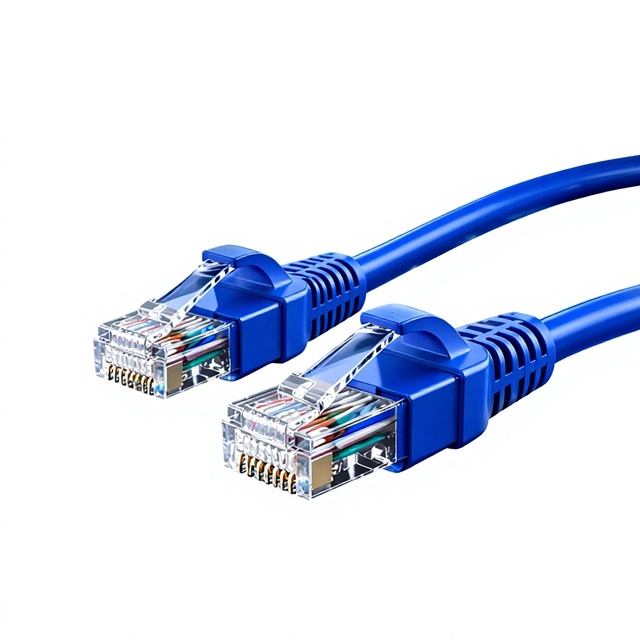 Factory-Wholesale Cat5e High-Speed Network Cables Internet Caf Home Computer Router Patch Cords Crystal Connectors 8