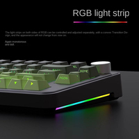 Teclado Mecánico HJSDZHI YG75 de 80 Teclas, 75%, Tri-Modo, Gasket, Intercambiable en Caliente, RGB, Perilla de Volumen, para Juegos y Oficina