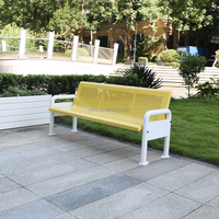Nouvelle arrivée de bancs de court de tennis modernes et personnalisés en métal bancs avec dossier chaise pour balles de tennis en plein air