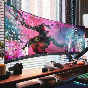 Moniteur de jeu incurvé économique <span class=keywords><strong>34</strong></span> <span class=keywords><strong>pouces</strong></span> 1000R 3440x1440 200Hz 1ms Écran VA rapide HDR400 FreeSync pour le bureau - Product Image 5