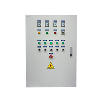 Armoire de commande murale multi-boucles pour moteur, boîtier de commande complet avec ampèremètres et boutons pour système de ventilateurs et pompes industriels