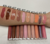 Tubes de brillant à lèvres transparents vides 5g de liquide minéral et vitamine C avec baguettes pour le vapotage et les cosmétiques en stock en gros