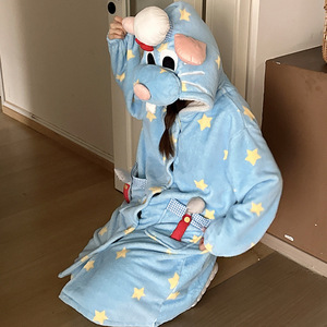 Ensemble de pyjama unisexe en flanelle épaisse bleu pour <span class=keywords><strong>couple</strong></span>, 2 pièces, style chef, idéal pour l'extérieur, cadeau parfait, vente en gros IM131-W - Product Image 5