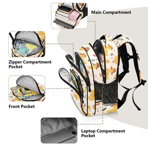 Hot Selling Cutoms Cute Dark Printing Unisex Children's Backpack High Quality Waterproof School Bag with Zipper - Product Image 6