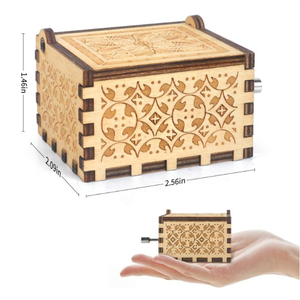 Cajas de música de madera, <span class=keywords><strong>caja</strong></span> <span class=keywords><strong>Musical</strong></span> Sunshine de madera <span class=keywords><strong>vintage</strong></span> grabada con láser, regalos para cumpleaños/Navidad/Día de San Valentín - Product Image 5