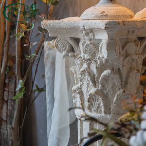 Colonne romaine décorative pour intérieur, extérieur, mariage, maison d'hôtes, jardin, balcon – Finition peinte, ornement autoportant - Product Image 3