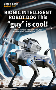 <span class=keywords><strong>Robot</strong></span> intelligent télécommandé sans fil à commande vocale avec billes d'eau - <span class=keywords><strong>Jouet</strong></span> pour chien intelligent IA pour enfants - Product Image 2