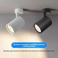 Focos LED COB de Aluminio para Techo, Montaje Superficial, Ángulo Ajustable, Unidad Individual, Pequeños, para Hogar y Comercios