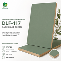 Panneau MDF décoratif écologique, imperméable et ignifuge, vert mat, pour la cuisine et la salle de bain modernes, utilisation en intérieur