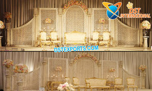 ฉากหลังโลหะรูปผีเสื้อโรแมนติกสำหรับงานแต่งงานฉากหลังทำจากโลหะรูปทรงผีเสื้อ - Product Image 5