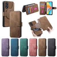 Étui de téléphone magnétique sans fil pour OPPO A54 A57 A77S A78 A93 A96 Realme C21Y C15 C33 C35 Housse en cuir détachable