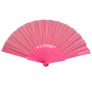 Wholesale High Quality Pink Plastic Handheld Fans Advertising Portable Folding Fan Custom Logo Printed Plastic Hand Fan