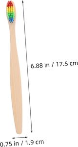 Brosse à dents jetable en gros 100 % biodégradable naturelle avec manche en bois et poils en charbon de bois pour usage domestique - Product Image 2