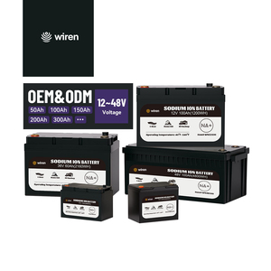 Batería de Iones de Sodio Wiren 12V-48V 50Ah/100Ah/200Ah IP65 -40°C Baja Temperatura 5 Años de Garantía OEM/ODM para RV/Marina/Uso Doméstico - Product Image 1