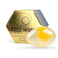 Savon à l'œuf de beauté naturelle biologique pour blanchir la peau, nettoyage du bain Yoni, éclaircissant, fait à la main, collagène, glycérine