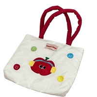 Sac fourre-tout en toile à motif de chaton de dessin animé mignon, motif rayé double face, idéal pour les étudiants et les cours de soutien scolaire