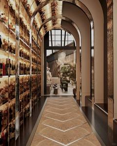 Luxury Restaurant Bar Interior Design Turnkey Fit Out Custom Bar Counter Wine Cabinet Wood <b>Stone</b> Metal Hospitality Furniture OEM - Product Image 6