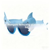 Lunettes de fête transfrontalières à thème animaux marins |   Modèle SEA001 en PC, formes amusantes de requin et d'étoile de mer, pour la plage d'été