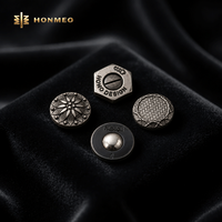 HONMEO Rivets ronds en alliage de zinc personnalisés pour jeans, sacs en denim, vêtements, quincaillerie, usine OEM ODM