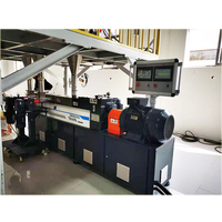 Chaîne de production de compoundage et de pelletisation d'extrudeuses à double vis de fibre de retraitement de nylon PA
