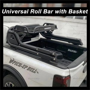 Barra Antivuelco Deportiva Negra 4WD para Pickup con Canasta para Hilux Ranger Dmax Navara Np300 Barra Antivuelco de Acero para Camioneta Universal 4x4 - Product Image 2