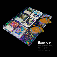 Nuevo 600-Count Holographic Clear Top Loading 9-Pocket Page PP Trading Card Sleeves para tarjetas y más