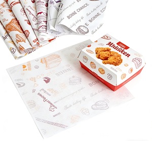 กระดาษห่อเบอร์เกอร์แซนวิชเคลือบกันไขมันคุณภาพสูงพิมพ์ลายตามสั่ง - Product Image 3