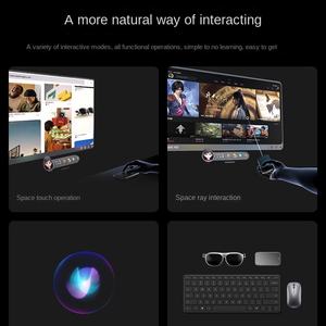 Lentes AR Inteligentes <span class=keywords><strong>Rokid</strong></span> <span class=keywords><strong>Max</strong></span> 2, Portátiles, No VR, HD 3D, Magenta y Verde, Pantalla Gigante de Más de 80 Pulgadas para Visualización de Juegos en Tiempo Real y Traducción - Product Image 4