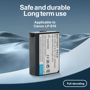 Batería para <span class=keywords><strong>Canon</strong></span> <span class=keywords><strong>EOS</strong></span> 1100D <span class=keywords><strong>1200D</strong></span>, producto de iones de litio, en stock - Product Image 2