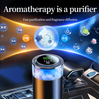 Diffuseur d'arômes intelligent pour voiture, rechargeable, avec fonction de détection sonore, lampe RGB et effet de brume pour l'intérieur automobile
