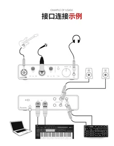 Interface audio <span class=keywords><strong>Focusrite</strong></span> Scarlett 4i4 3e génération, enregistrement USB, amplificateur <span class=keywords><strong>externe</strong></span> pour guitare, préampli micro, <span class=keywords><strong>carte</strong></span> <span class=keywords><strong>son</strong></span> - Product Image 6