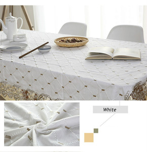 <span class=keywords><strong>Tovaglia</strong></span> in pizzo non tessuto bianco <span class=keywords><strong>con</strong></span> ricamo per uso domestico copertura del tavolo da tè e <span class=keywords><strong>Runner</strong></span> - Product Image 6
